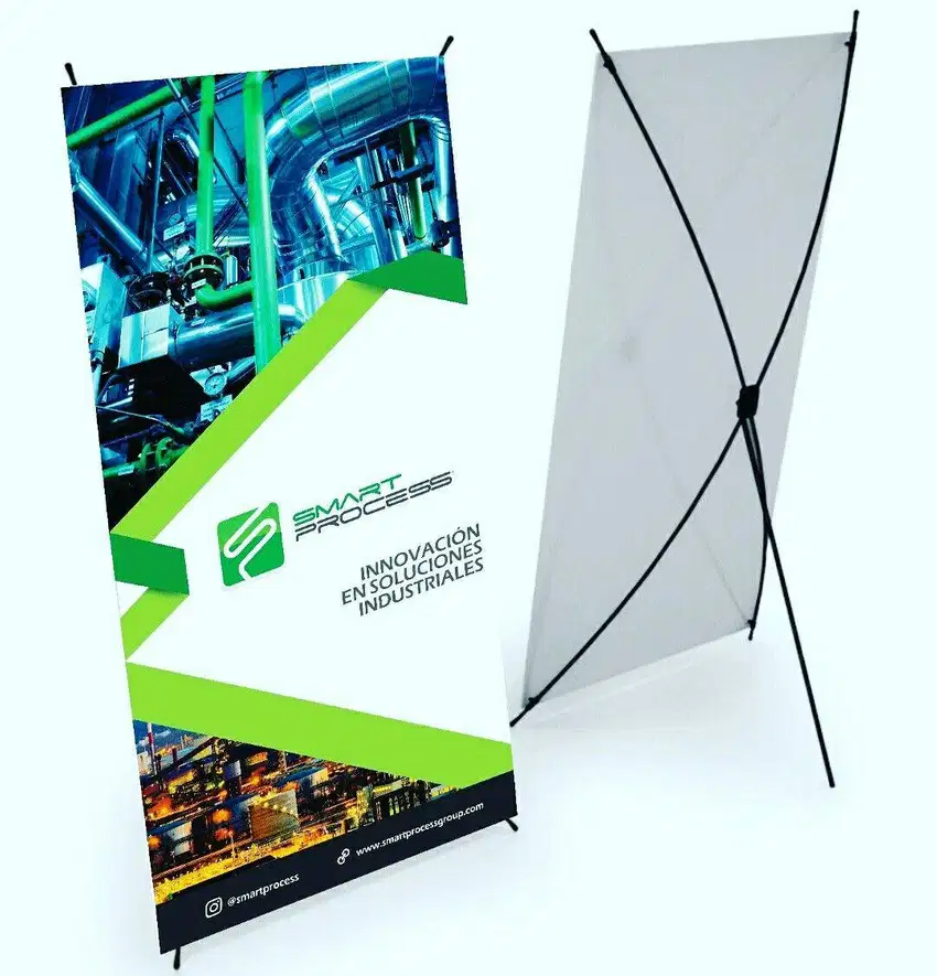 Porta Pendón Araña 2x1