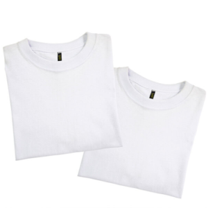 Camiseta T-Shit Blanca Cuello Redondo Caballero