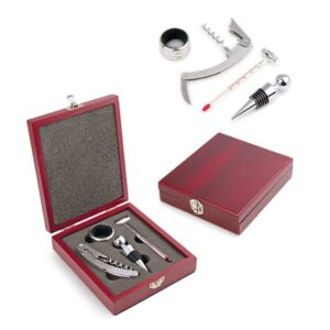 Caja de Madera 4 Accesorios