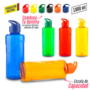 BOTILITRO PLASTICO 1000ML - 1 LITRO - PRODUCCION NACIONAL