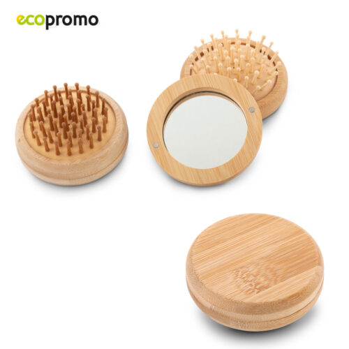CEPILLO EN BAMBOO CON ESPEJO
