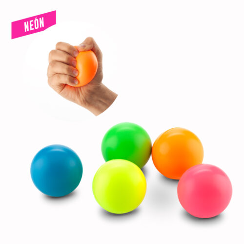 BOLA ANTIESTRES NEON 6 7CM