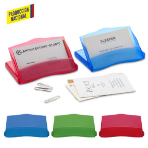 PORTATARJETAS PLASTICO - PRODUCCION NACIONAL
