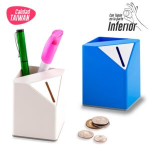 ALCANCIA CON PORTABOLIGRAFO