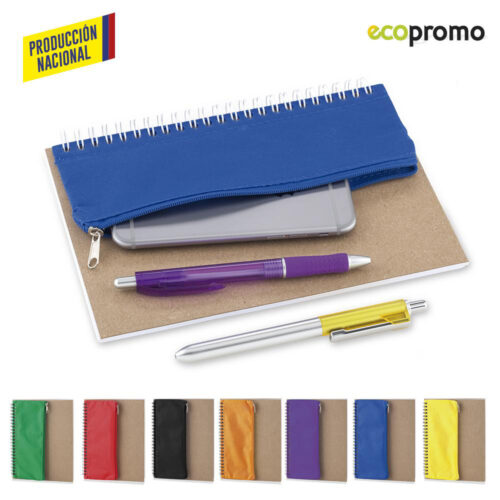 LIBRETA CON PORTALAPICES - PRODUCCION NACIONAL