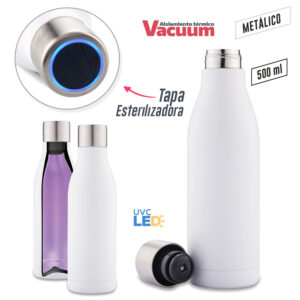 BOTILITO METALICO UV-C CLEAN 500ML