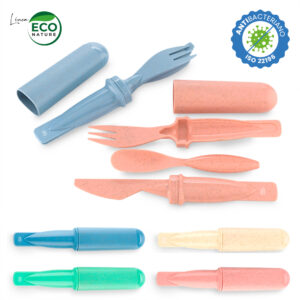 SET DE CUBIERTOS ECO - MATERIAL ANTIBACTERIANO