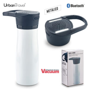 BOTILITO METALICO CON SPEAKER URBAN TRAVEL 530ML - OFERTA