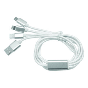 CABLE CON ADAPTADOR "MADISON" BLANCO