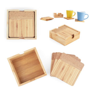 Set de Portavasos Bamboo