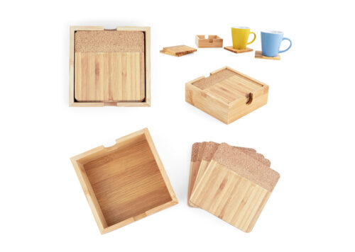 Set de Portavasos Bamboo