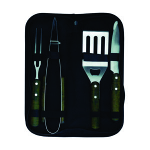 SET DE ASADO / BBQ "LIRA" NEGRO