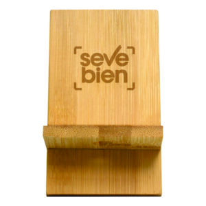 SOPORTE PARA CELULAR "BAMBOFFICE" MADERA