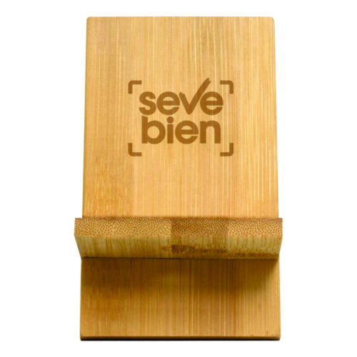 SOPORTE PARA CELULAR "BAMBOFFICE" MADERA