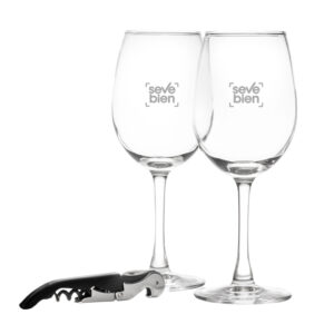 SET DE VINO "BRINDIS" TRANSPARENTE