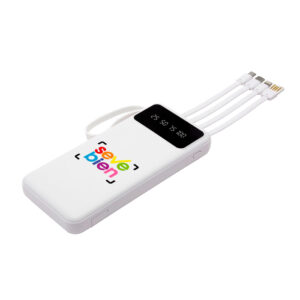 POWERBANK MULTIPUERTO "MICHIGAN" BLANCO