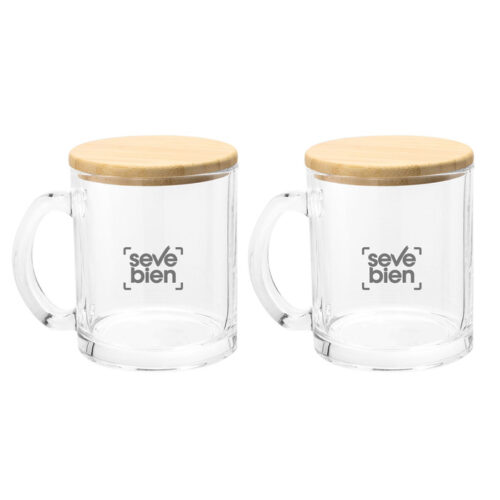 SET DE TAZAS "MAGUI" TRANSPARENTE