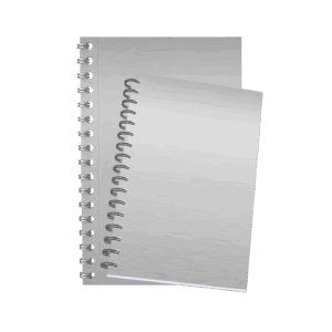 Cuadernos Argollado Pasta Dura media carta Plateado