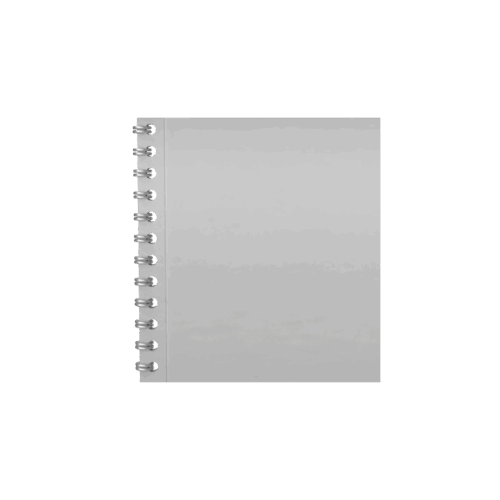 Cuadernos Argollado Pasta 14x14 cm Plateado