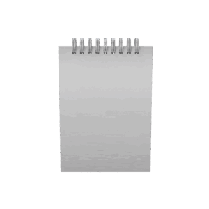 Cuadernos Argollado Pasta Dura 9.5x13 cm Plateado